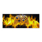 Yellow Xbox Controller Flames Desk Pad