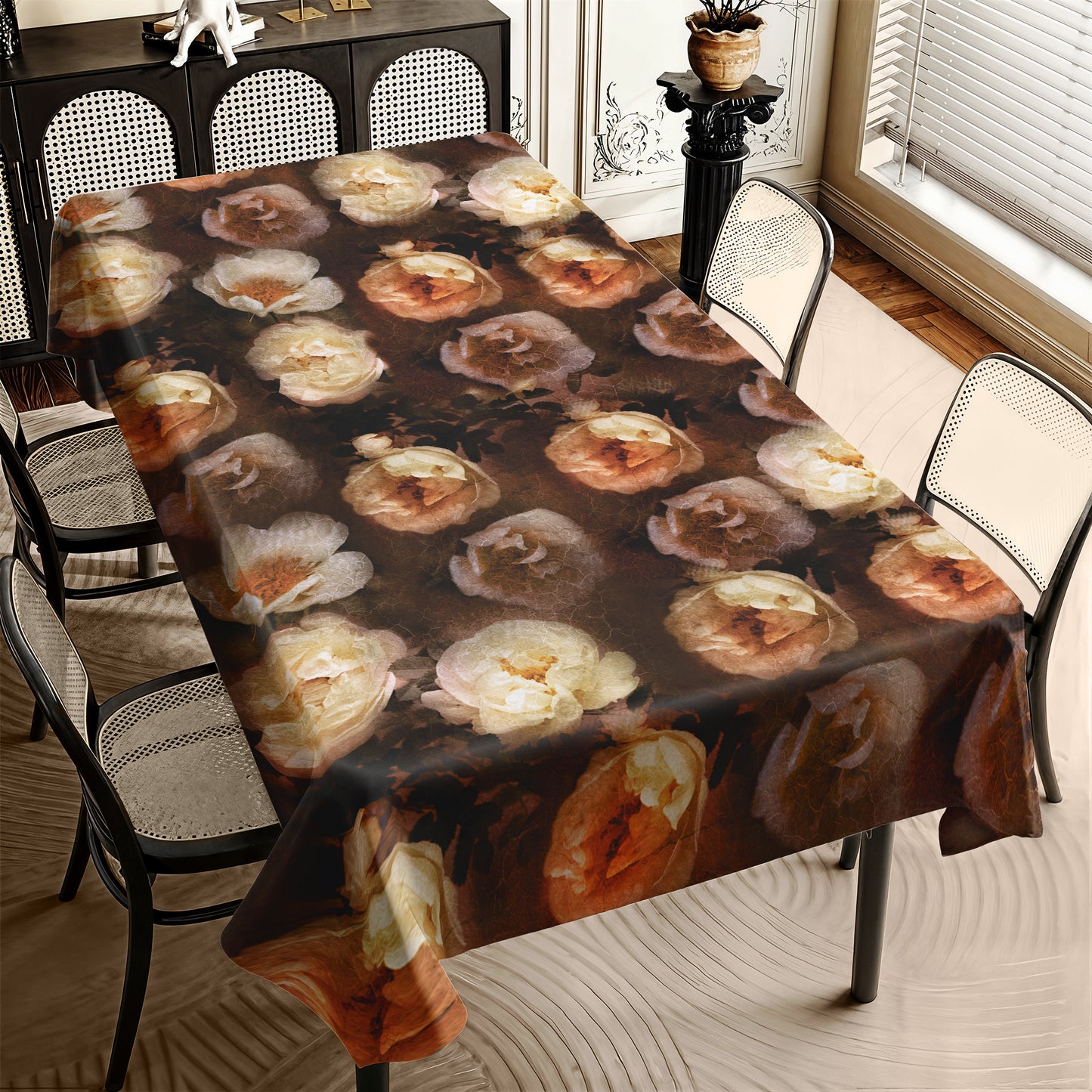 Yesterday's Roses Rectangle Tablecloth