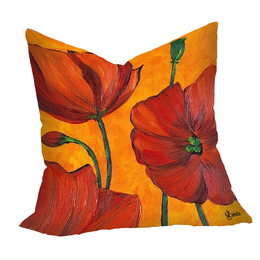 Blooming Poppies Luxury Scatter By Yolande Smith