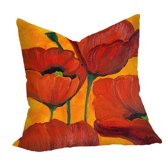 Dancing Poppies Luxury Scatter By Yolande Smith