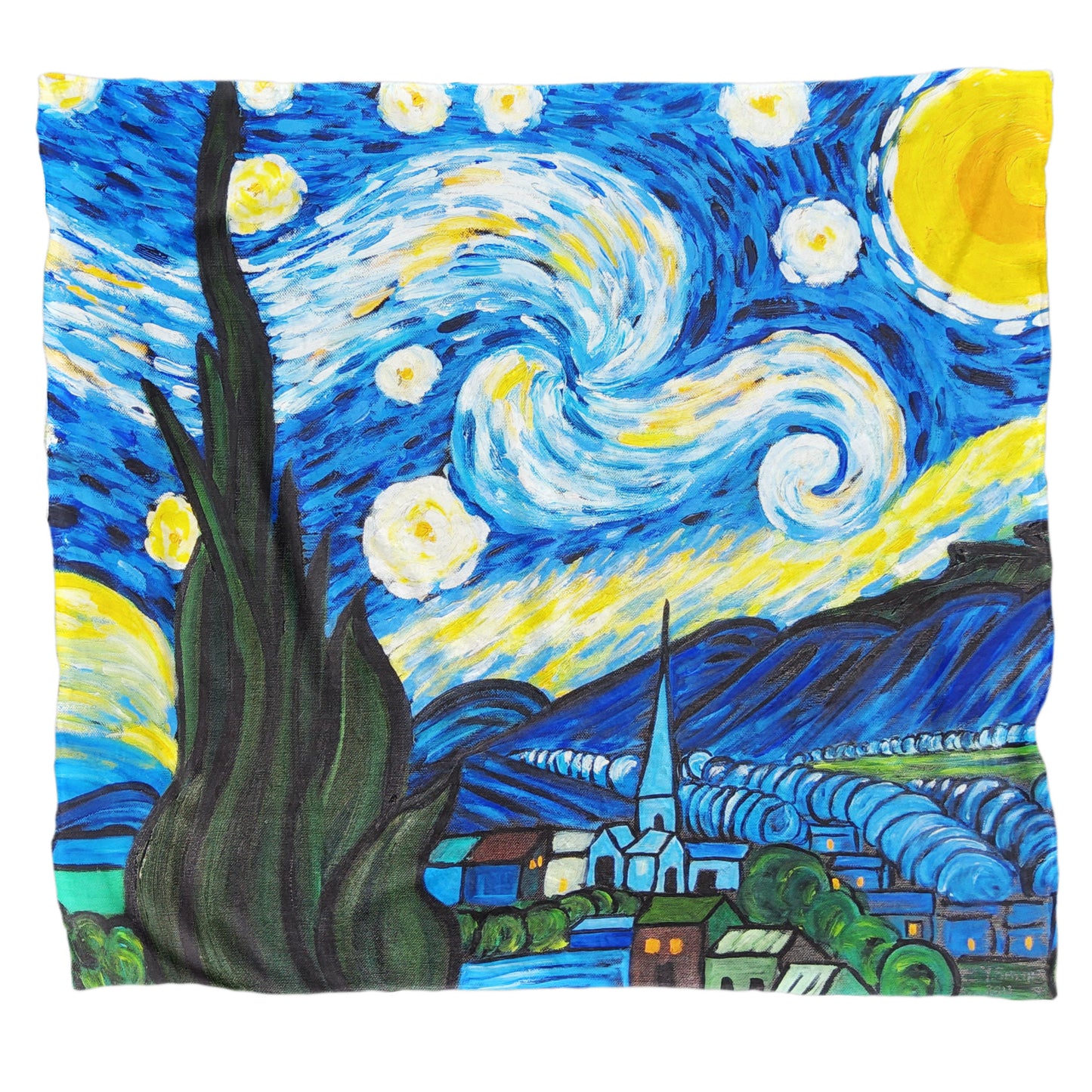 Starry Night Light Weight Fleece Blanket by Yolande Smith