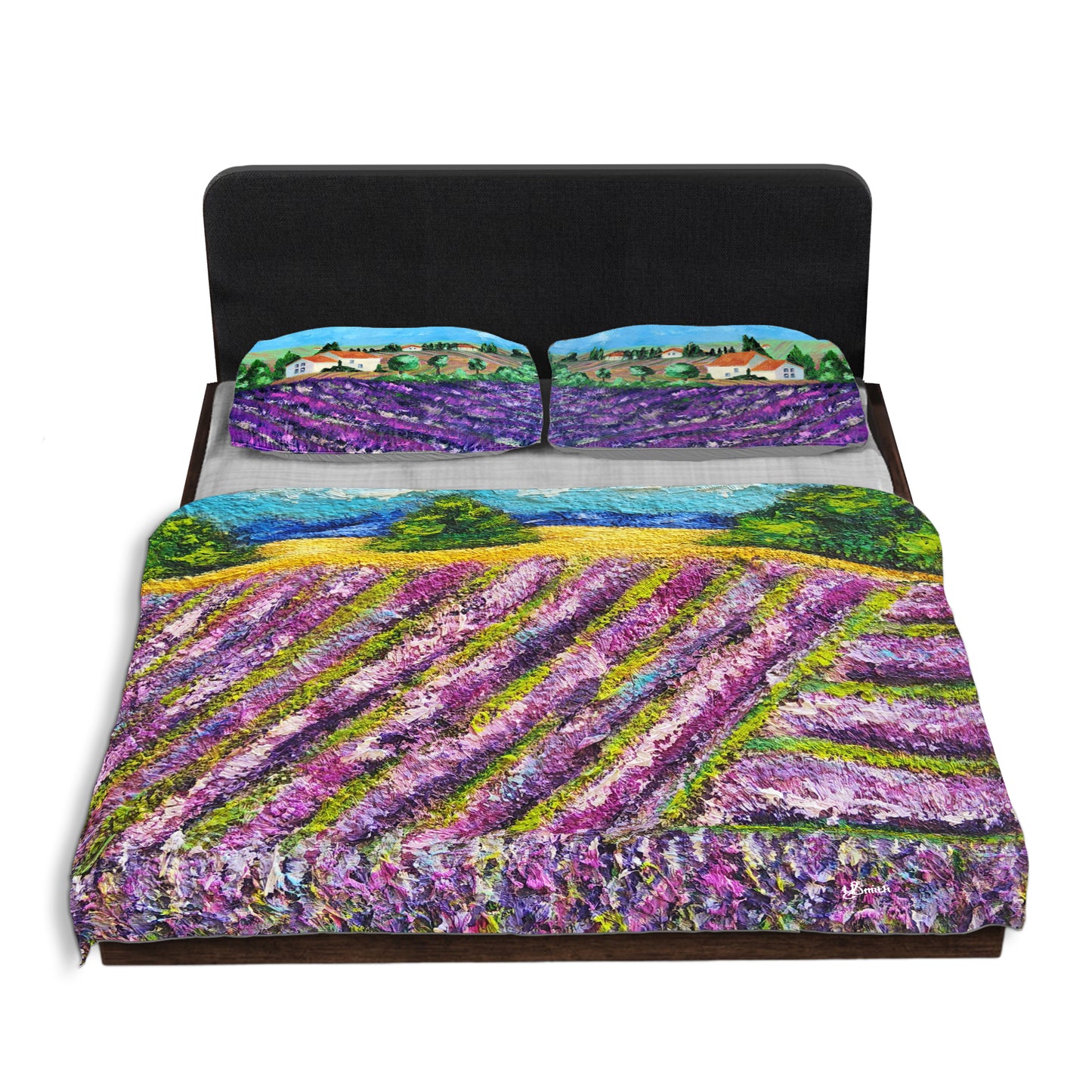 Wide Open Lavender Field Duvet Cover Set by Yolande Smith