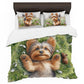 Yorkie Snuggle Duvet Cover Set