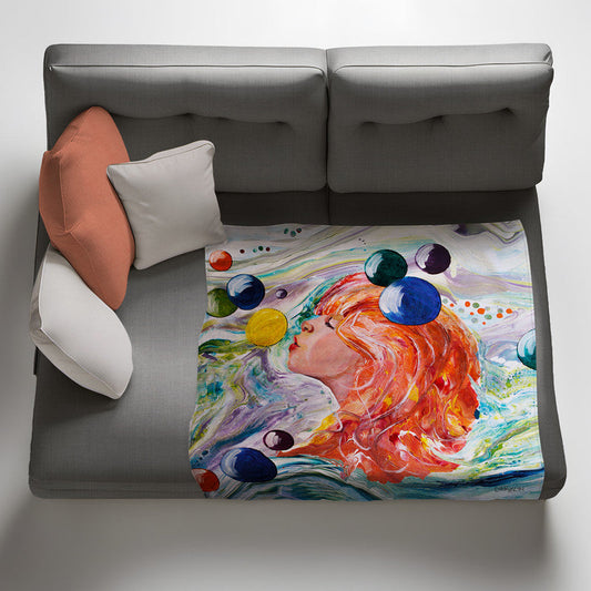 Young Memories Light weightFleece Blanket By Cherylin Louw