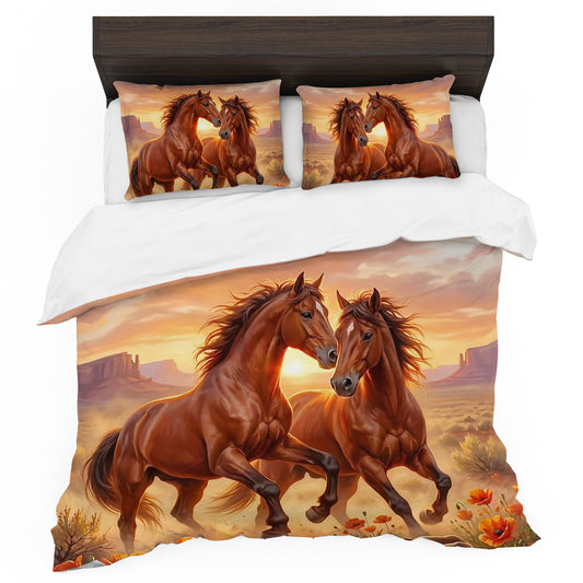 Young Horses Duvet Cover Set