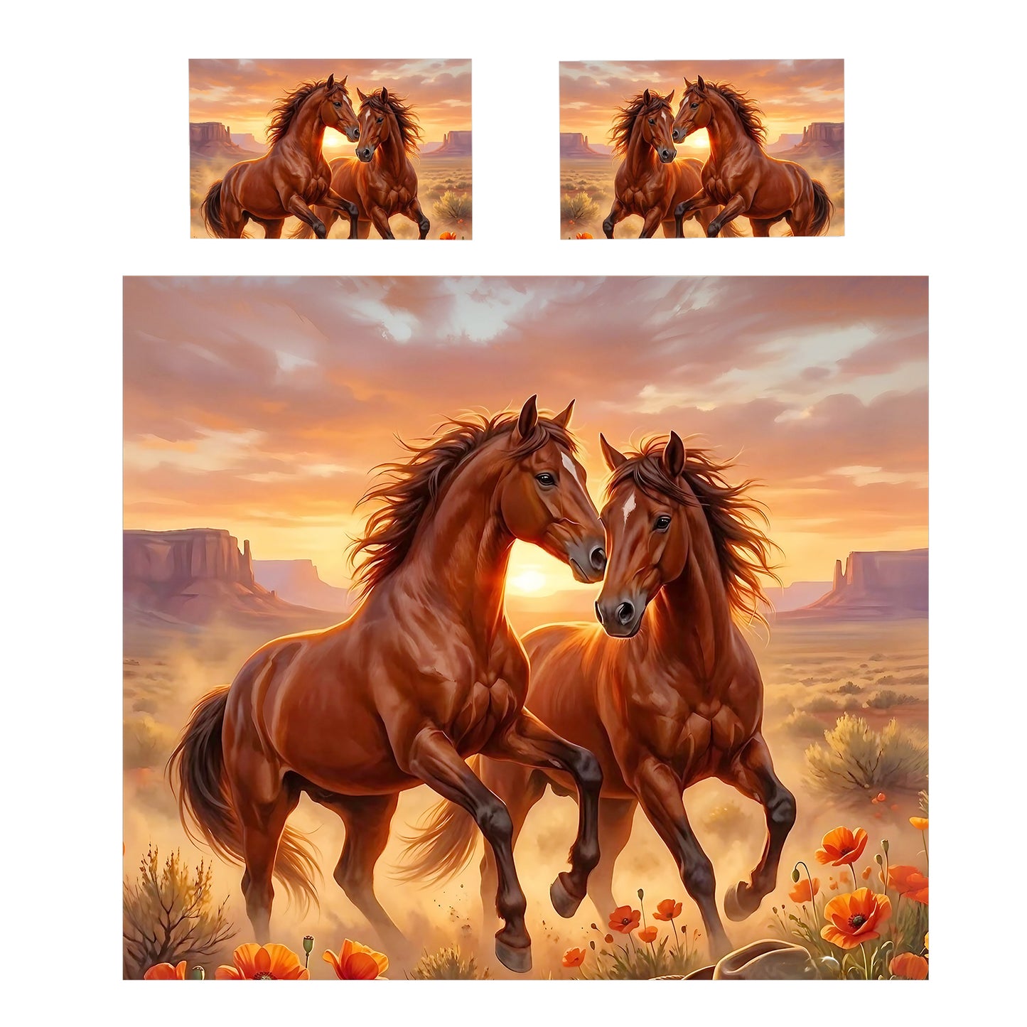 Young Horses Duvet Cover Set