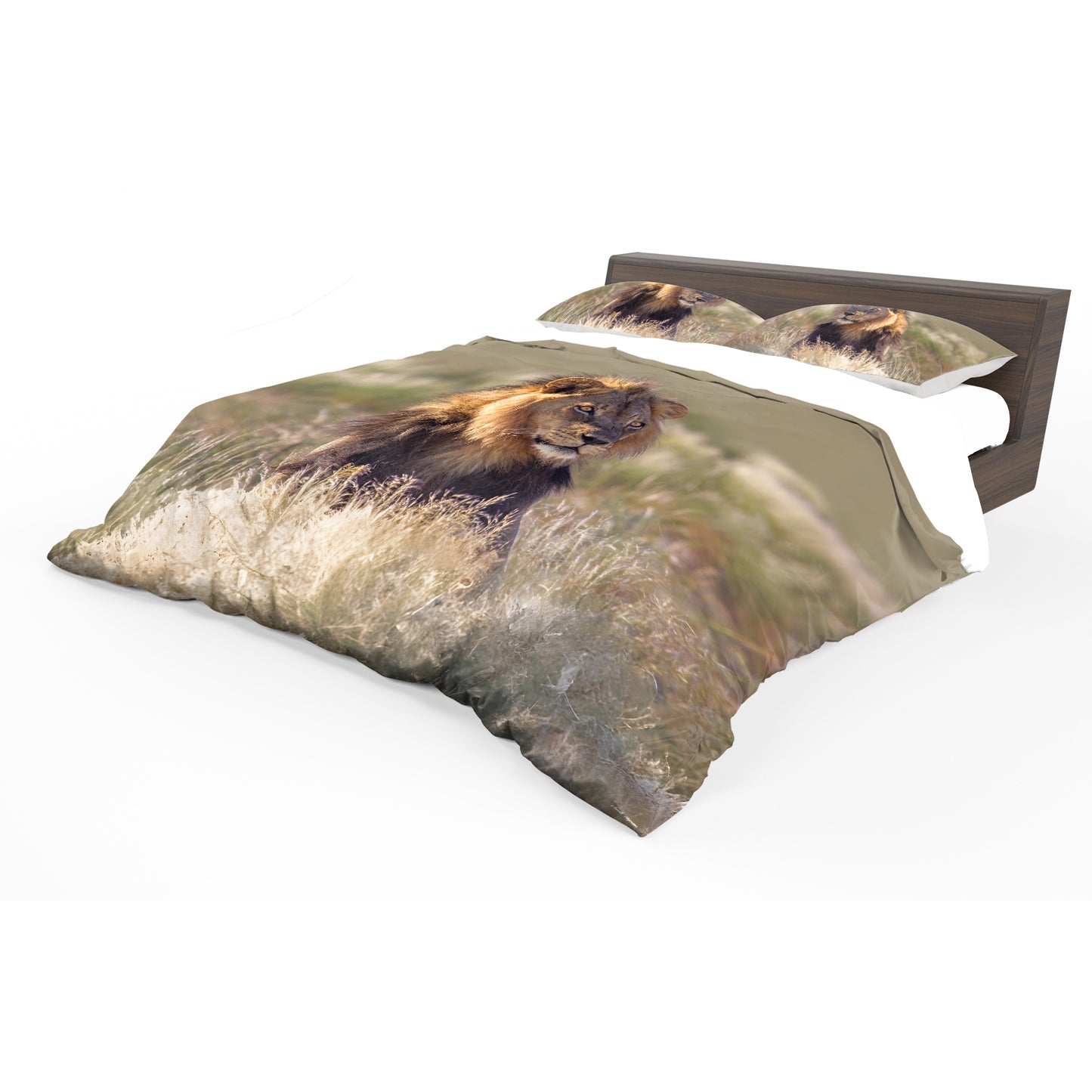 Young Male Lion Duvet Cover Set by Annette Heymans