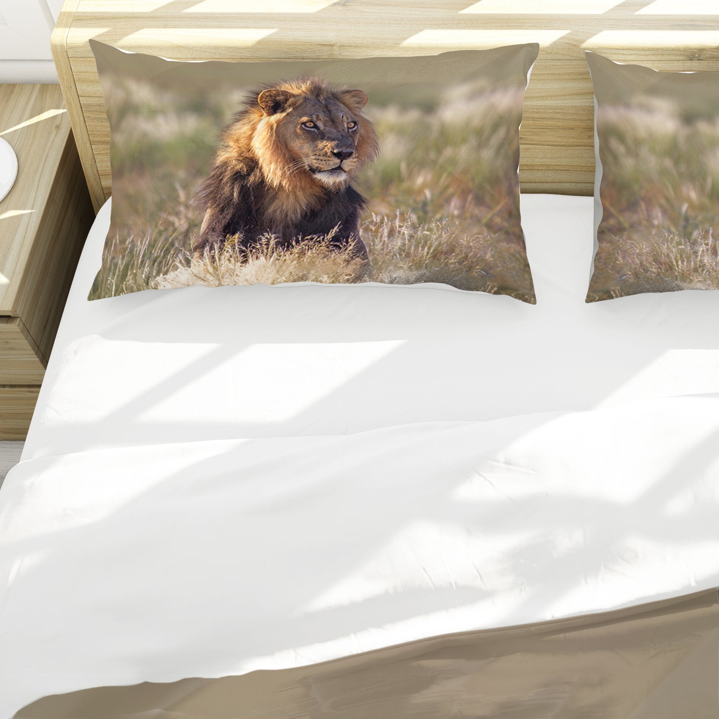 Young Male Lion Duvet Cover Set by Annette Heymans