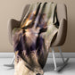 Young Male Lion Light Weight Fleece Blanket by Annette Heymans