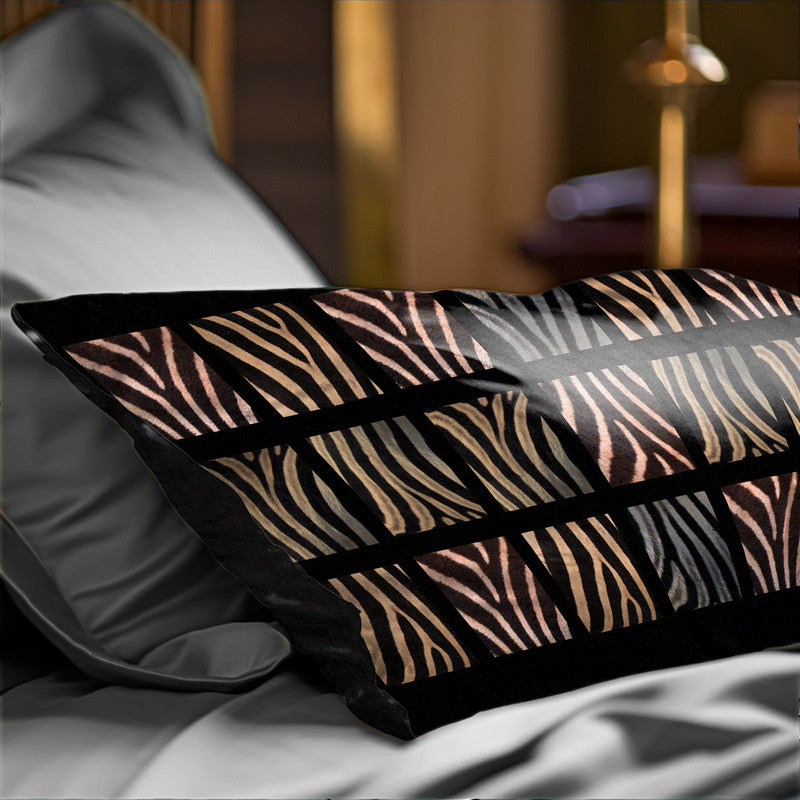 Zebra Patterns Oblong Luxury Scatter by Annette Heymans