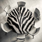 Zebra Print Round Tablecloth