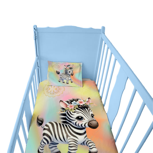 Zebra Cot Duvet Set