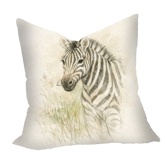 Zebra Portrait Watercolor Luxury Scatter by Nathan Pieterse