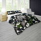 Zebra and Black & White Calla Lily Duvet Cover Set
