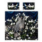 Zebra and Black & White Calla Lily Duvet Cover Set