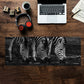 Zebras Drinking Water Desk Pad by Annette Heymans