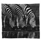 Zebras Drinking Water Light Weight Fleece Blanket by Annette Heymans
