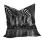 Zebras Drinking Water Luxury Scatter by Annette Heymans