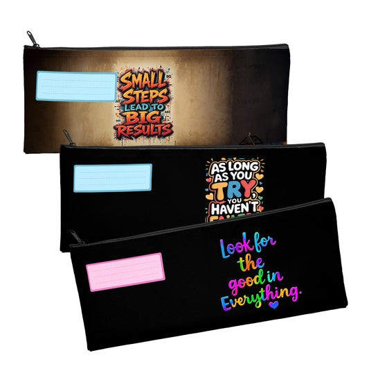 Zip & Go Inspirations Pencil Bags Set of 3