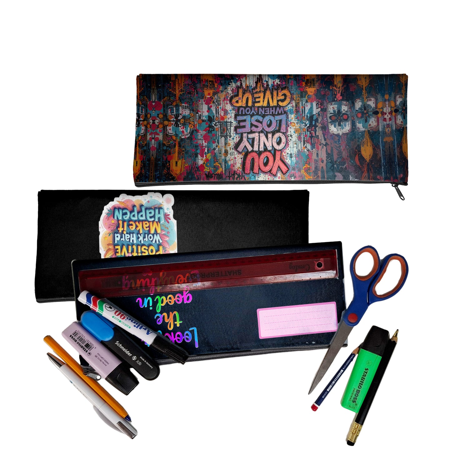 Zip & Go Inspirations Pencil Bags Set of 3