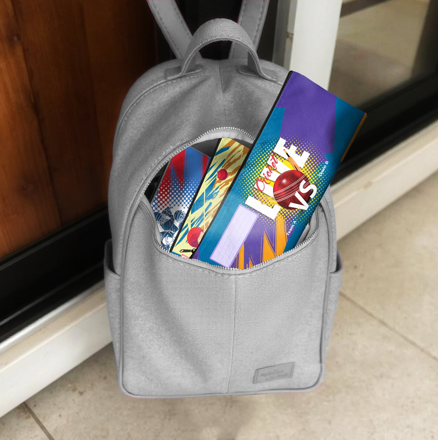 Zip & Go Kricket Pencil Bags Set of 3