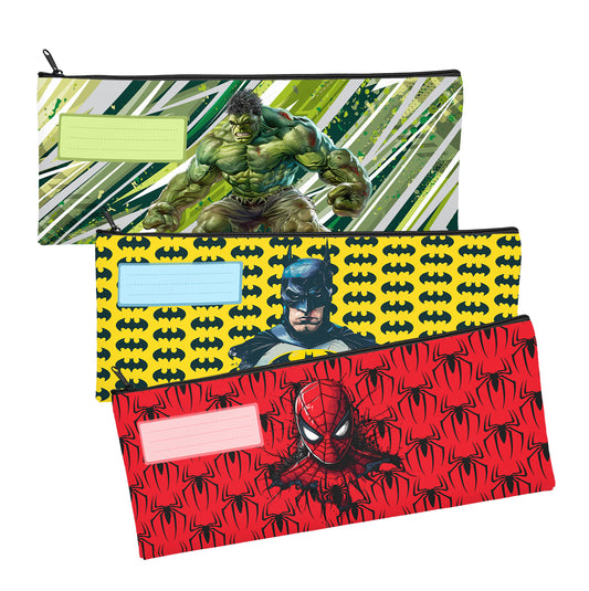 Zip & Go Marvel Superhero Pencil Bags Set of 3
