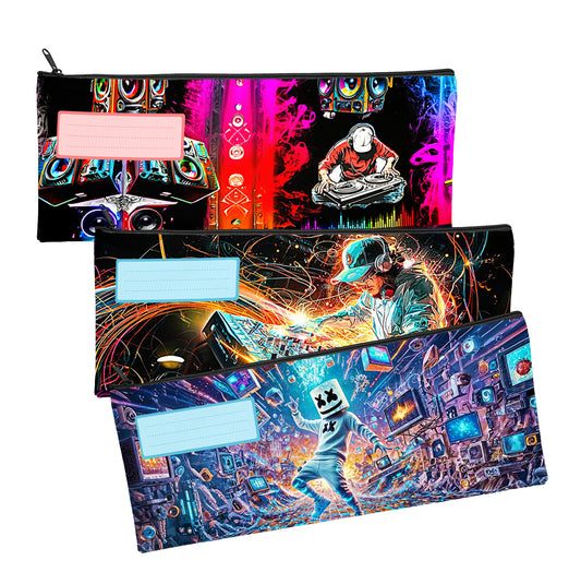 Zip & Go Music Pencil Bags Set of 3