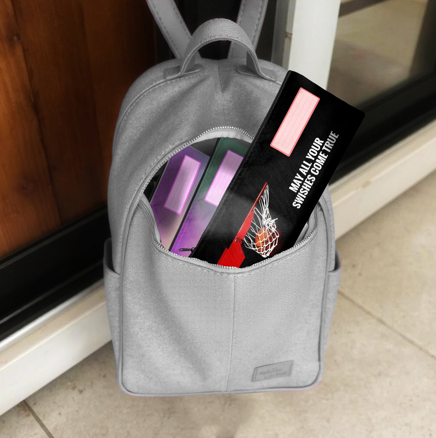 Zip & Go Netball Pencil Bags Set of 3