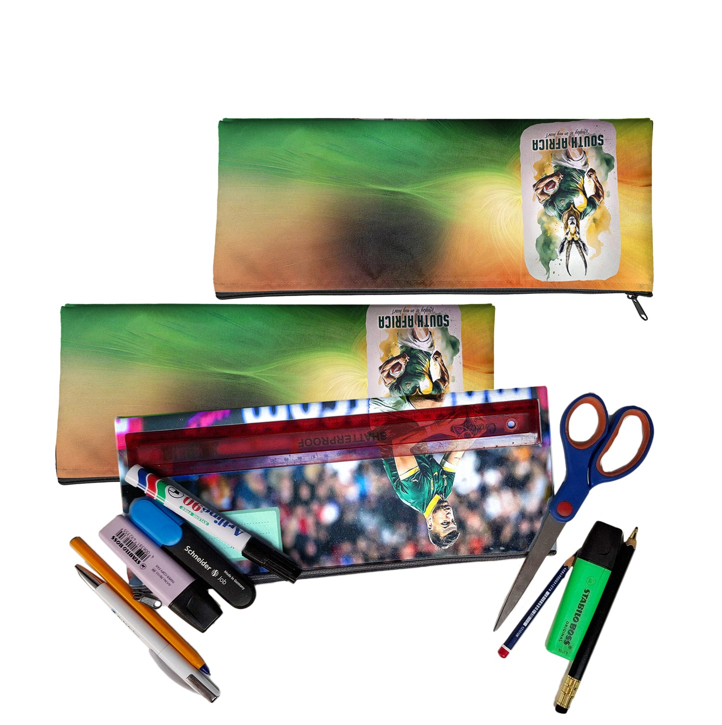 Zip & Go Rugby Legends Pencil Bags Set of 3