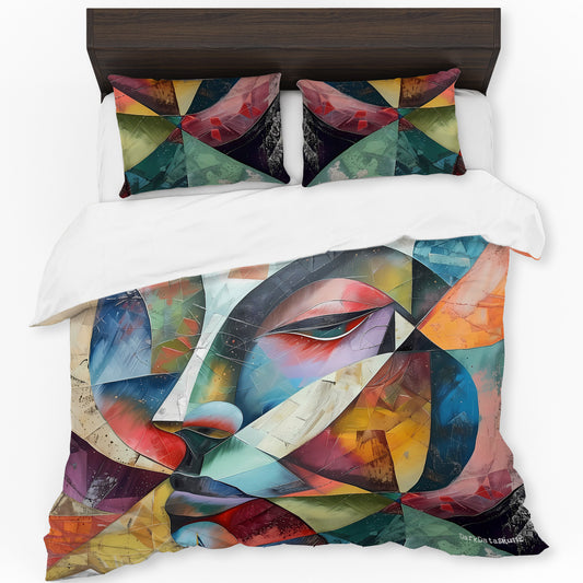 Abstract Cubism By Wikus Schalkwyk Duvet Cover Set