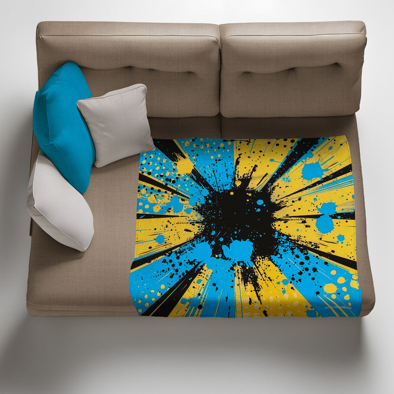 Colourful Comic Book Light Weight Fleece Blanket By Wikus Schalkwyk