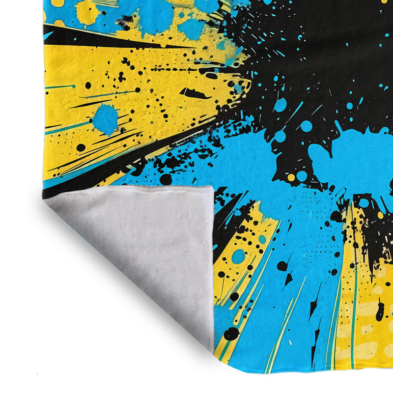 Colourful Comic Book Light Weight Fleece Blanket By Wikus Schalkwyk