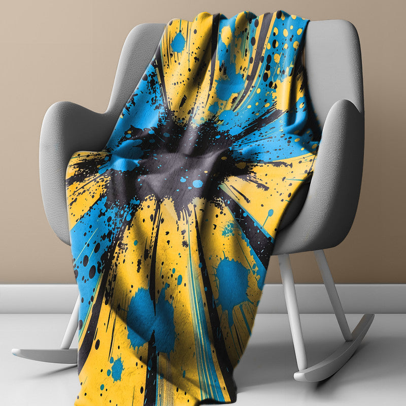 Colourful Comic Book Light Weight Fleece Blanket By Wikus Schalkwyk
