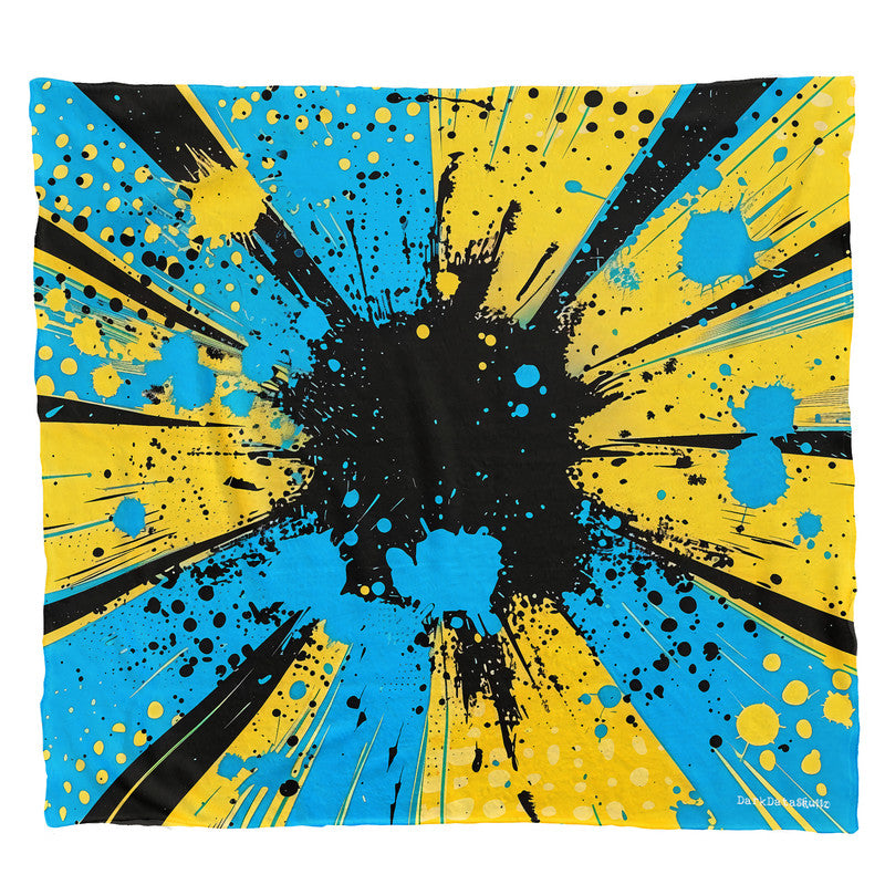 Colourful Comic Book Light Weight Fleece Blanket By Wikus Schalkwyk