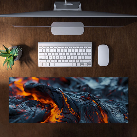 Molten Texture by Wikus Schalkwyk Large Desk Pad