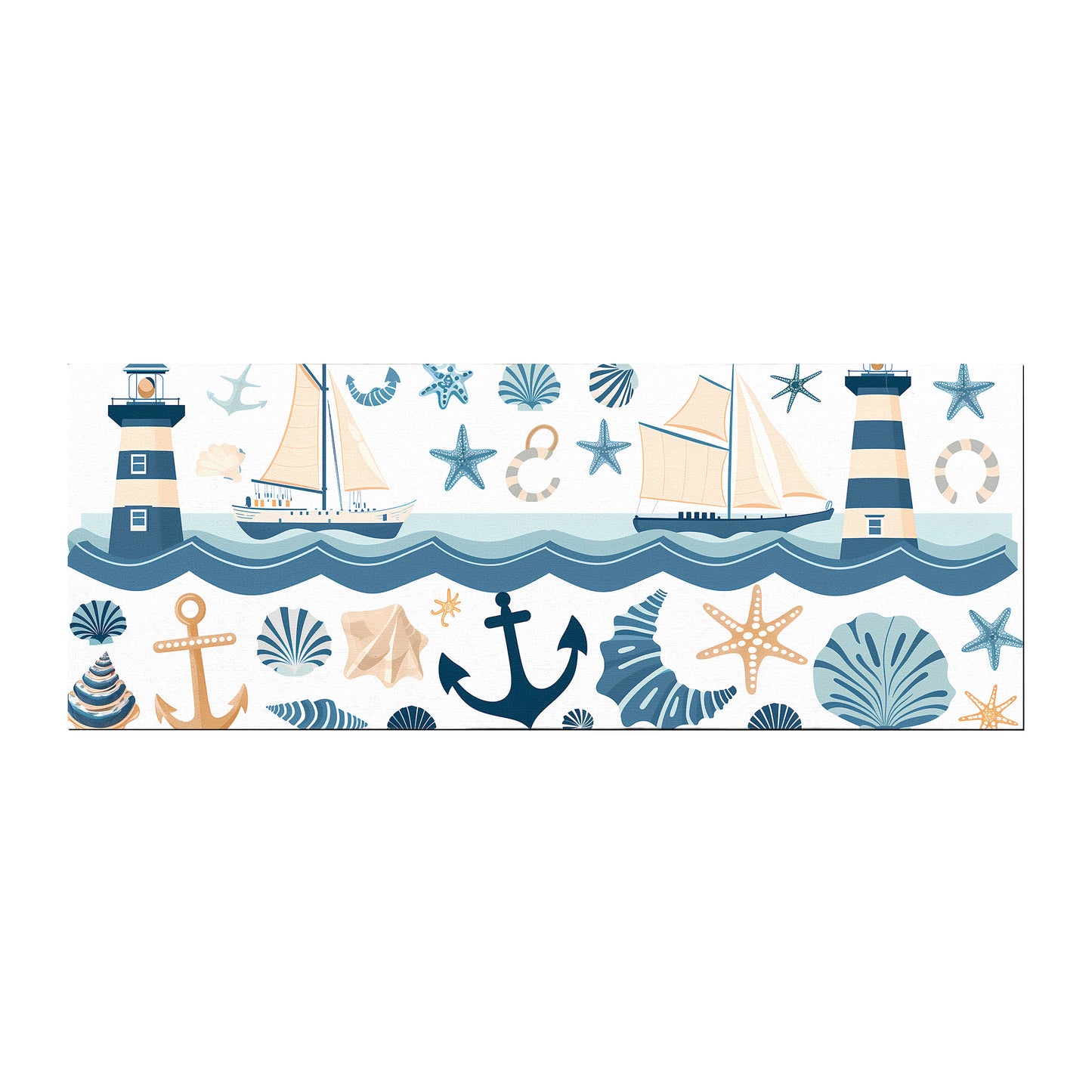 Nautical Theme by Wikus Schalkwyk Large Desk Pad