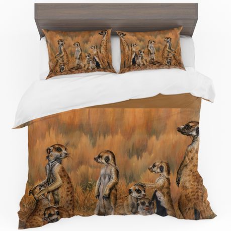 Meerkats Duvet Cover Set by Delene Lambert