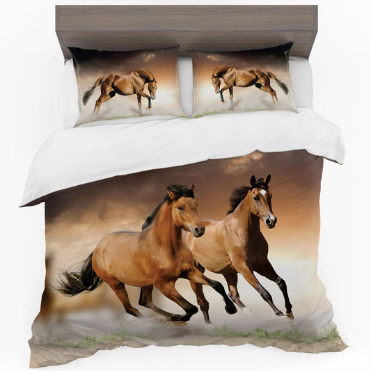 Dusty Horses Duvet Cover Set