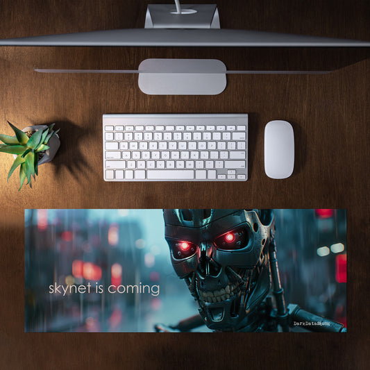 Skynet is Coming by Wikus Schalkwyk Large Desk Pad