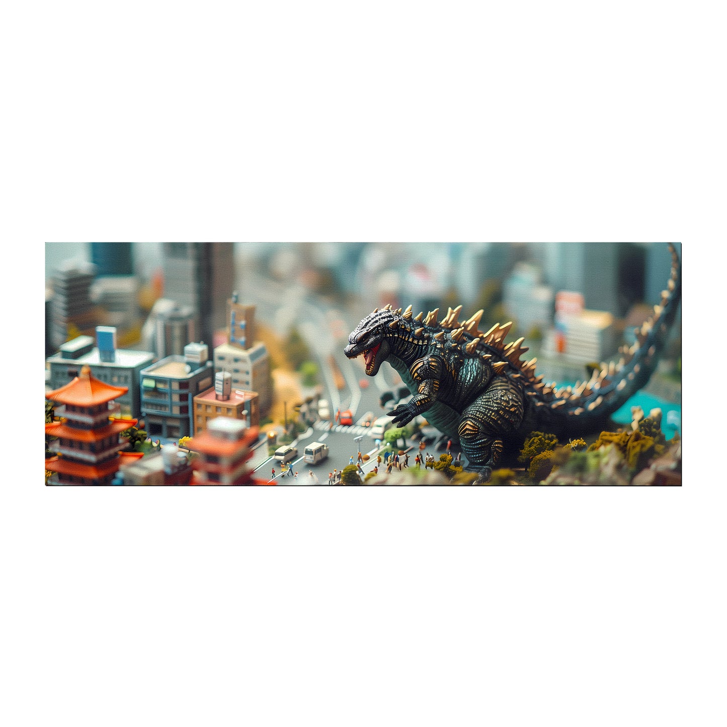 Tokyo Monster by Wikus Schalkwyk Large Desk Pad