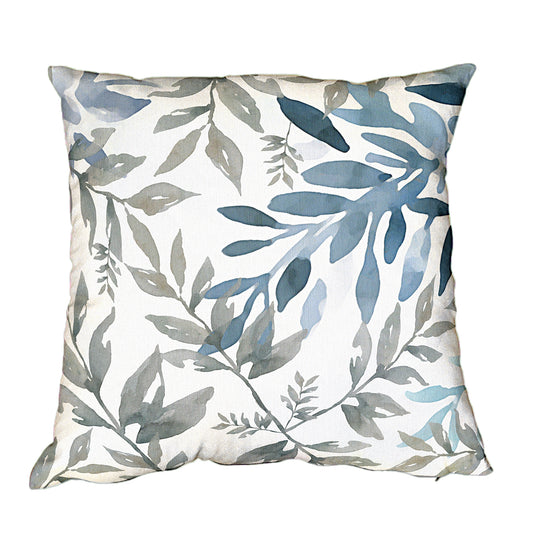 Watercolour Blue Dry Leaves Luxury Scatter By Mark Van Vuuren