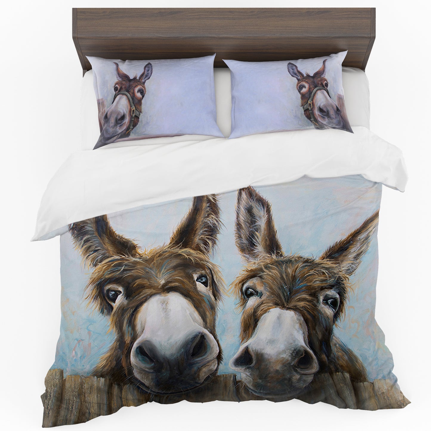 Two Donkeys Duvet Cover Set