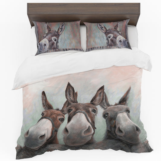 Three Donkeys Duvet Cover Set