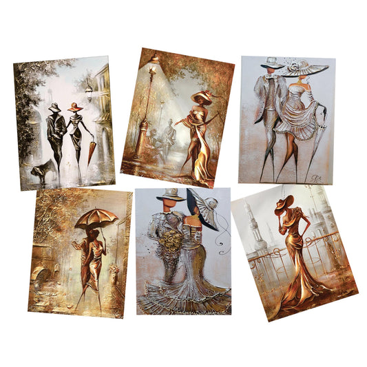 Decoupage Tear Resistant Transfers - Silver & Gold Romance A4 or A5