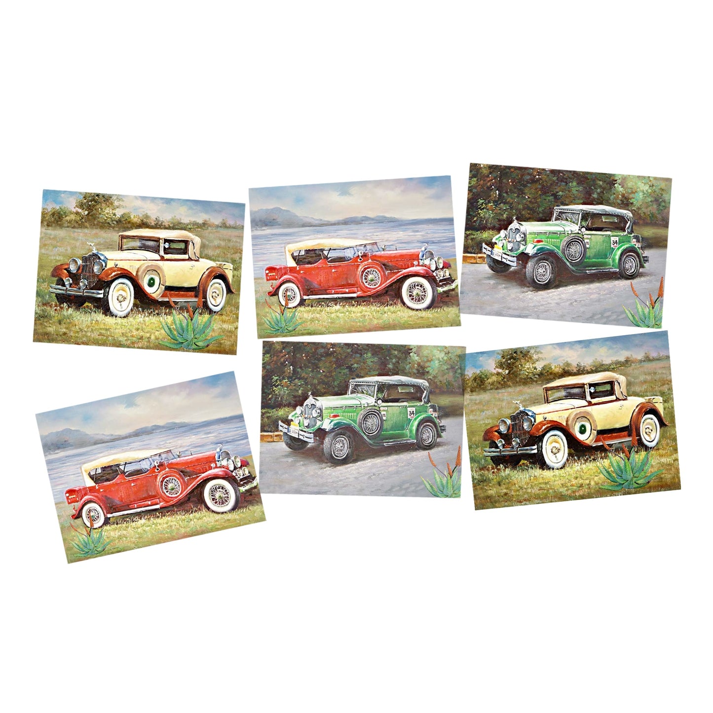 Decoupage Tear Resistant Transfers - Vintage Cars A4 or A5