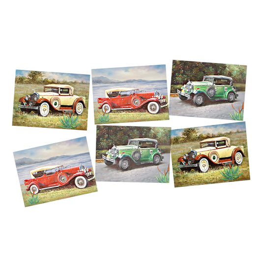 Decoupage Tear Resistant Transfers - Vintage Cars A4 or A5