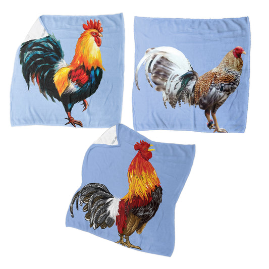 Colourful Rooster Dish Towels