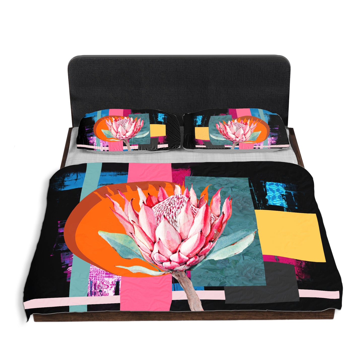 Abstract African Sunrise Duvet Cover Set