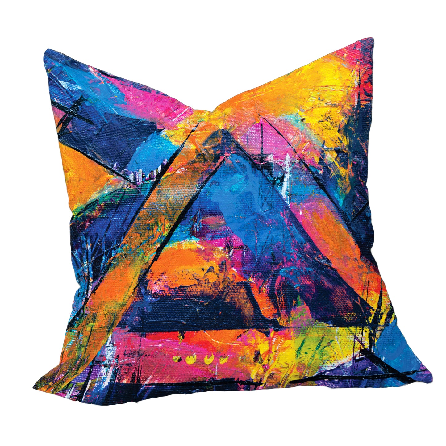 Abstract Painted Triangle Luxury Scatter