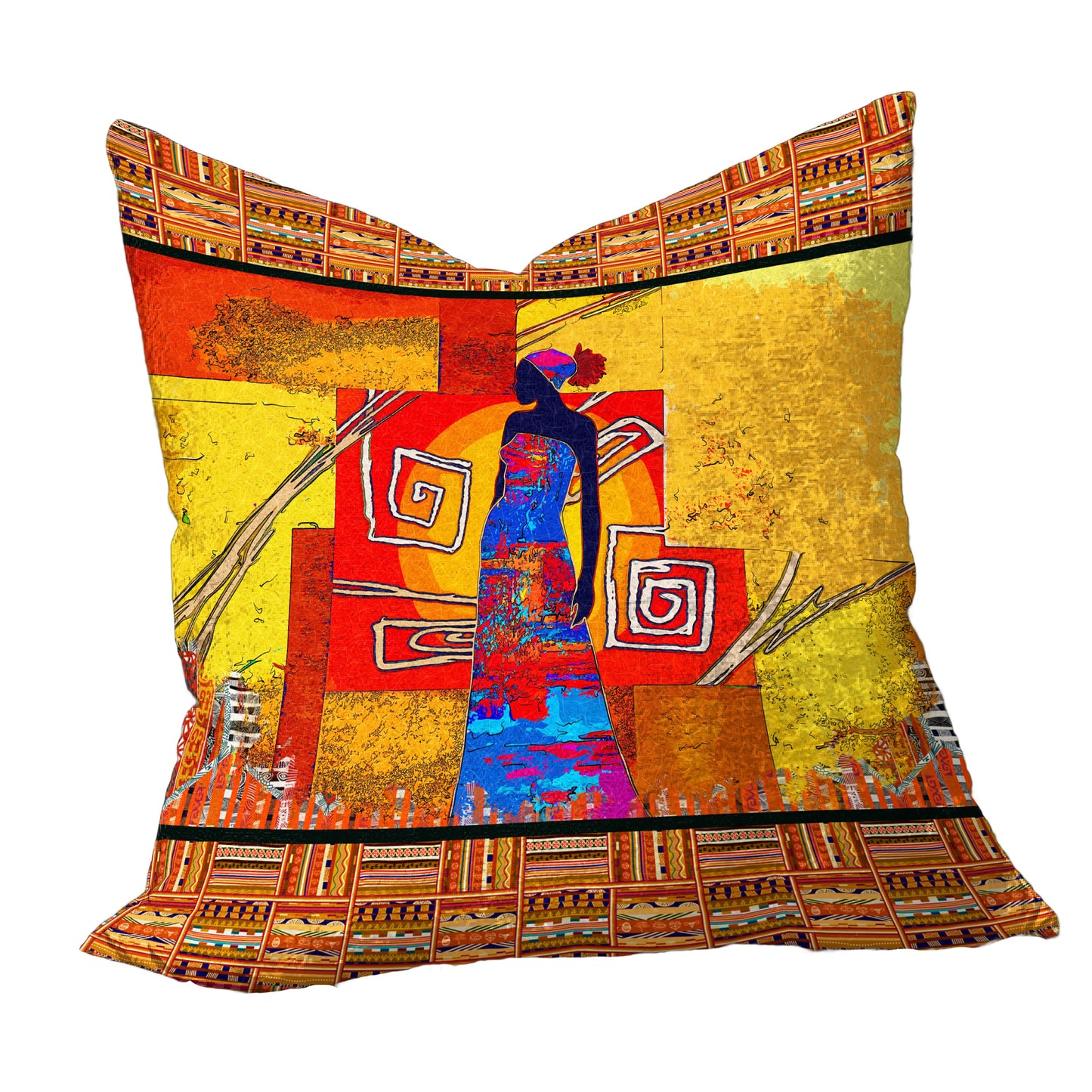 African Sunset Lady Luxury Scatter